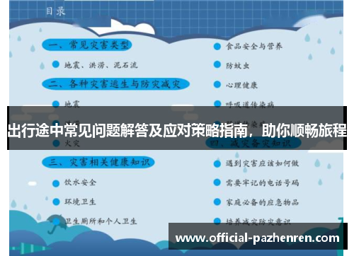 出行途中常见问题解答及应对策略指南，助你顺畅旅程